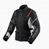 REV'IT - GIACCA MOTO TOURING DONNA HORIZON 3 H20 - NERO/ROSSO