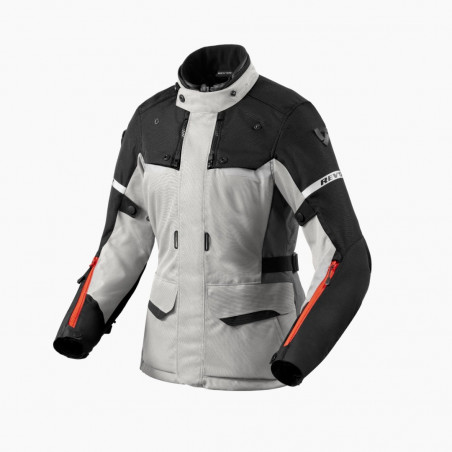 REV'IT - GIACCA MOTO TOURING DONNA OUTBACK 4 H20 - NERO/GRIGIO/ROSSO