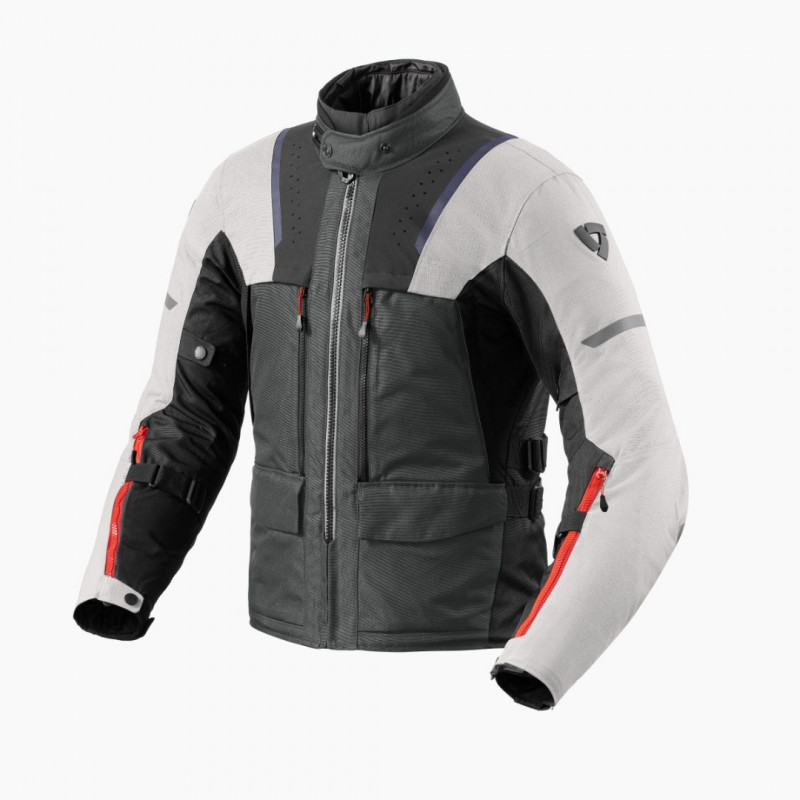 REV'IT - GIACCA MOTO TOURING OFFTRACK 2 H20 - NERO/GRIGIO/ROSSO REV'IT - GIACCA MOTO TOURING OFFTRACK 2 H20 - NERO/GRIGIO/ROSSO