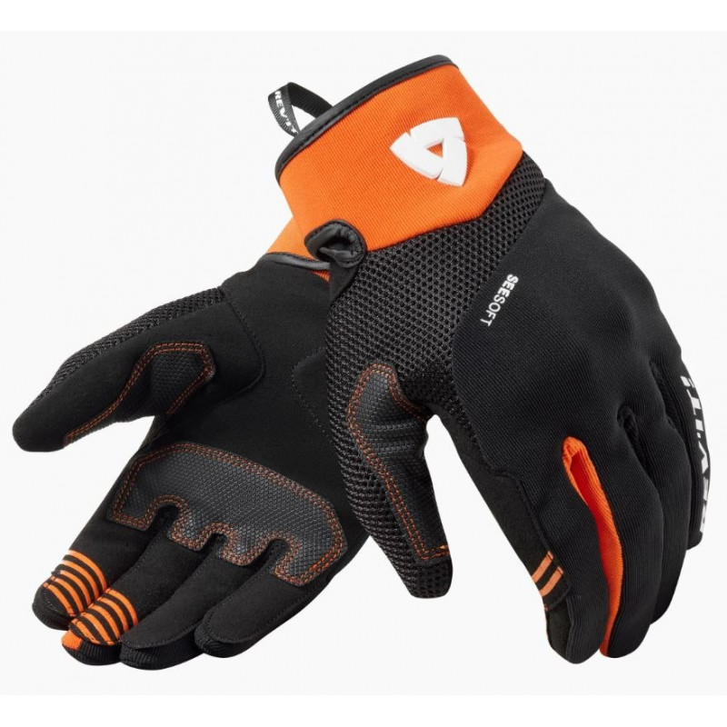 REV'IT - GUANTI MOTO ESTIVI ENDO - NERO/ARANCIONE REV'IT - GUANTI MOTO ESTIVI ENDO - NERO/ARANCIONE