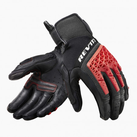 REV'IT - GUANTI MOTO ESTIVI SAND 4 - NERO/ROSSO