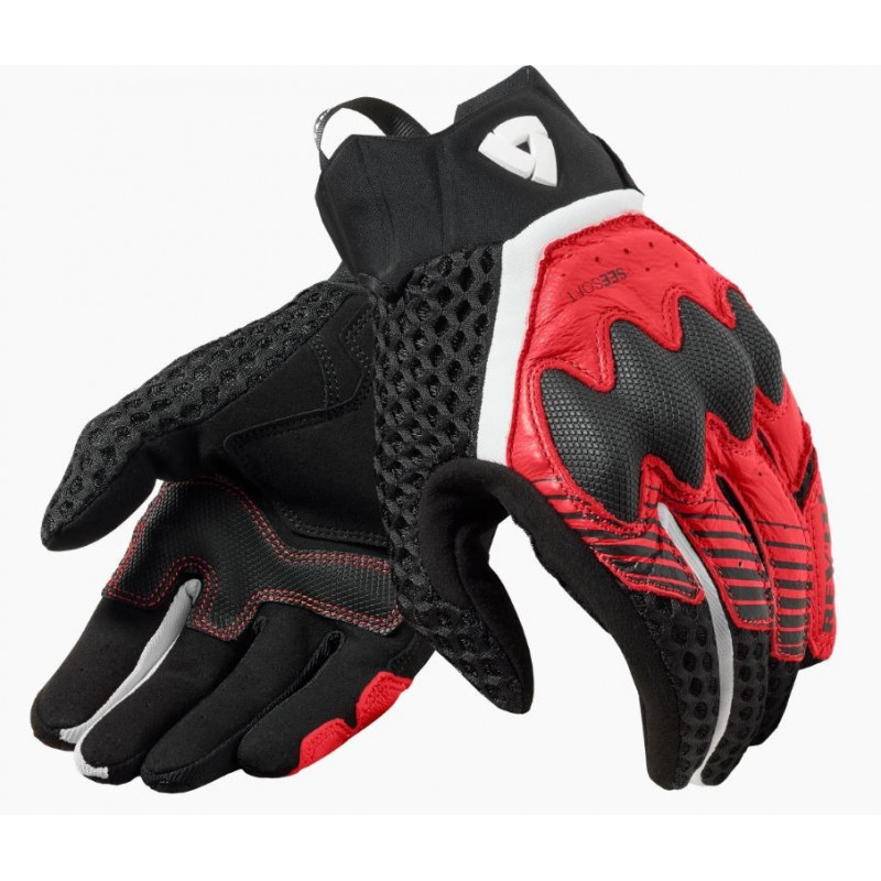 REV'IT - GUANTI MOTO ESTIVI VELOZ - NERO/ROSSO