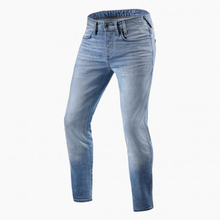 REV'IT - JEANS TECNICO MOTO PISTON 2 SK - BLU CHIARO