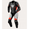 REV'IT - TUTA MOTO INTERA CONTROL - NERO/ROSSO FLUO/BIANCO
