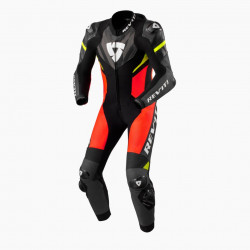 REV'IT - TUTA MOTO INTERA HYPERSPEED 2 - NERO/ROSSO/GIALLO FLUO