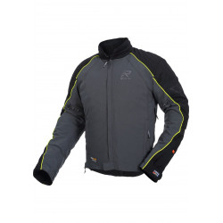 RUKKA - GIACCA MOTO TOURING COMFO-R GORE-TEX NERO/GRIGIO/GIALLO FLUO
