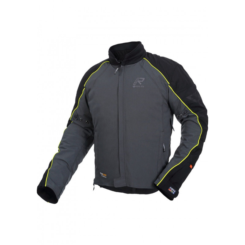 RUKKA - GIACCA MOTO TOURING COMFO-R GORE-TEX NERO/GRIGIO/GIALLO FLUO RUKKA - GIACCA MOTO TOURING COMFO-R GORE-TEX NERO/GRIGIO/GIALLO FLUO