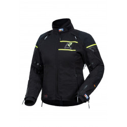 RUKKA - GIACCA MOTO TOURING DONNA RAPTORINA GORE-TEX PRO NERO/GIALLO FLUO