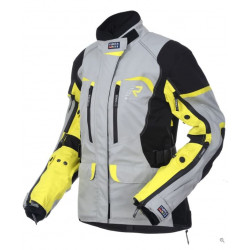 RUKKA - GIACCA MOTO TOURING DONNA RIMORINA GORE-TEX GRIGIO/NERO/GIALLO FLUO