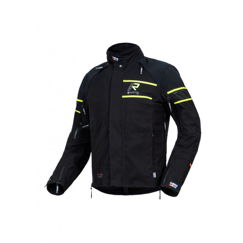 RUKKA - GIACCA MOTO TOURING RAPTO-R GORE-TEX PRO NERO/GIALLO FLUO RUKKA - GIACCA MOTO TOURING RAPTO-R GORE-TEX PRO NERO/GIALLO FLUO