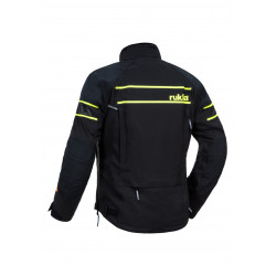 RUKKA - GIACCA MOTO TOURING RAPTO-R GORE-TEX PRO NERO/GIALLO FLUO