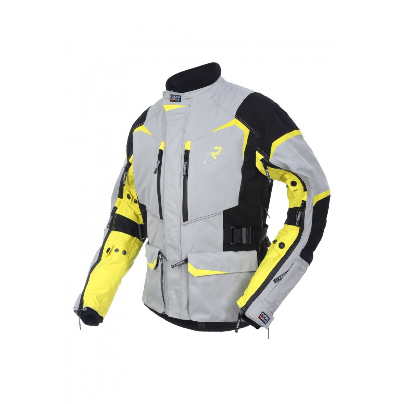 RUKKA - GIACCA MOTO TOURING RIMO-R GORE-TEX GRIGIO/NERO/GIALLO FLUO RUKKA - GIACCA MOTO TOURING RIMO-R GORE-TEX GRIGIO/NERO/GIALLO FLUO