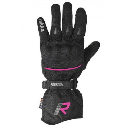 RUKKA - GUANTI MOTO ESTIVI DONNA VIRVE 2.0 GORE-TEX NERO/ROSA