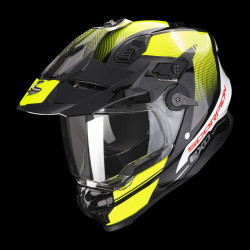 SCORPION EXO - CASCO MOTO ADVENTURE ADF-9000 AIR TRAIL NERO/GIALLO FLUO