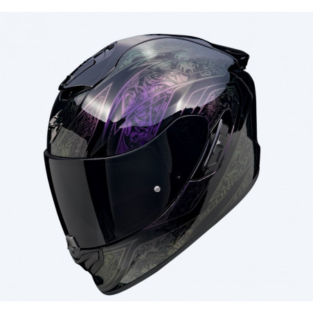 SCORPION EXO - CASCO MOTO INTEGRALE EXO-1400 EVO II AIR FANTASY - NERO/VIOLA