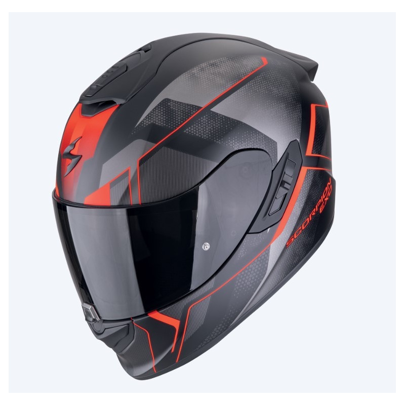 SCORPION EXO - CASCO MOTO INTEGRALE EXO-1400 EVO II AIR INTENSIO - NERO/ROSSO