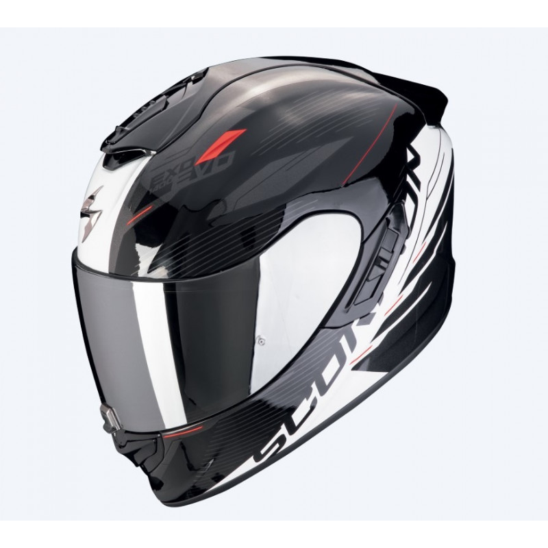 SCORPION EXO - CASCO MOTO INTEGRALE EXO-1400 EVO II AIR LUMA - NERO/BIANCO