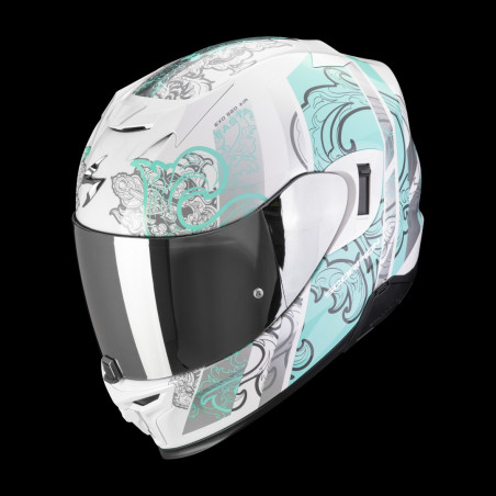 SCORPION EXO - CASCO MOTO INTEGRALE EXO-520 EVO AIR FASTA BIANCO/AZZURRO