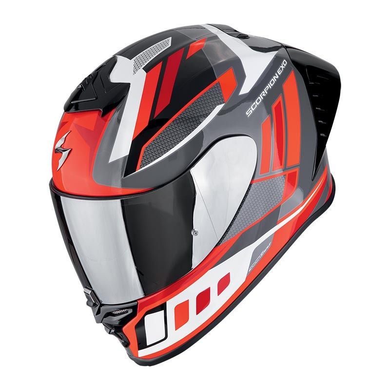 SCORPION EXO - CASCO MOTO INTEGRALE EXO-R1 EVO II AIR VITAL - NERO/ROSSO SCORPION EXO - CASCO MOTO INTEGRALE EXO-R1 EVO II AIR VITAL - NERO/ROSSO