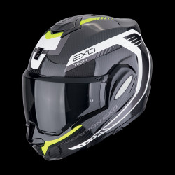 SCORPION EXO - CASCO MOTO MODULARE EXO-TECH EVO CARBON COSY - CARBONIO/GIALLO FLUO