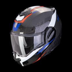 SCORPION EXO - CASCO MOTO MODULARE EXO-TECH EVO CARBON ROVER CARBONIO/ROSSO/BIANCO/BLU