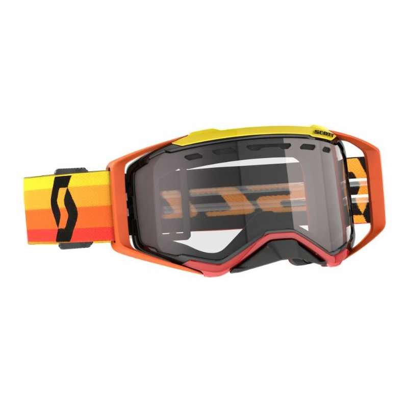 SCOTT - MASCHERINA ENDURO PROSPECT LENTE TRASPARENTE - ARANCIONE/GIALLO