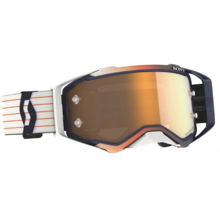SCOTT - MASCHERINA MOTOCROSS PROSPECT AMPLIFIER LENTE GOLD CHROME - BLU/BIANCO