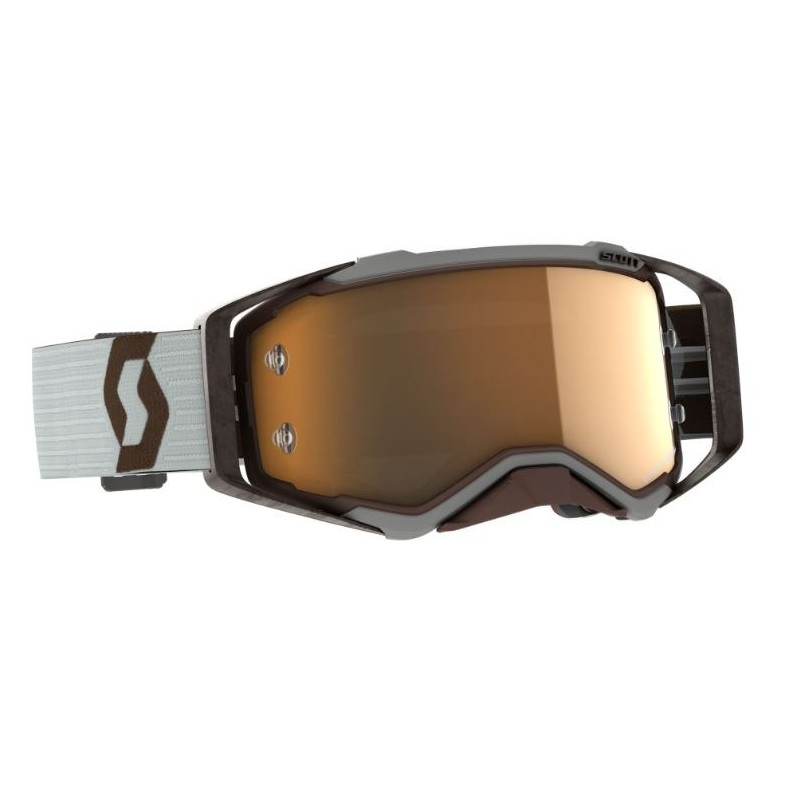 SCOTT - MASCHERINA MOTOCROSS PROSPECT AMPLIFIER LENTE ORO - GRIGIO/MARRONE