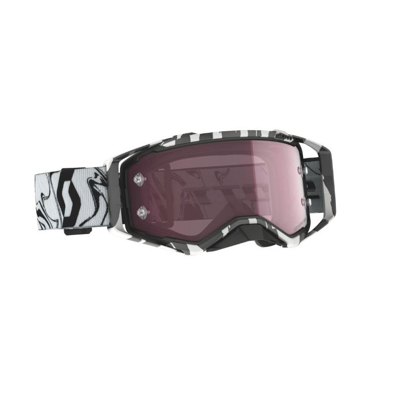 SCOTT - MASCHERINA MOTOCROSS PROSPECT AMPLIFIER LENTE ROSE WORKS - NERO/BIANCO