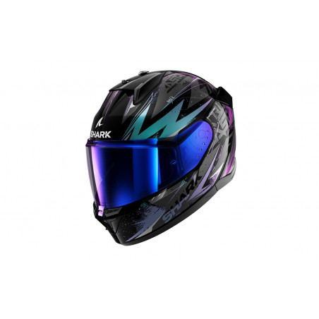SHARK - CASCO MOTO INTEGRALE D-SKWAL 3 BLAST-R NERO/AZZURRO/VIOLA