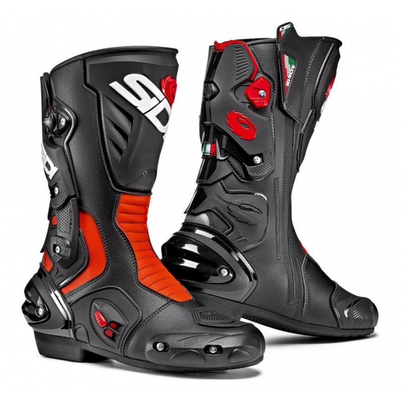 SIDI - STIVALI MOTO VERTIGO 2 NERO/ROSSO FLUO