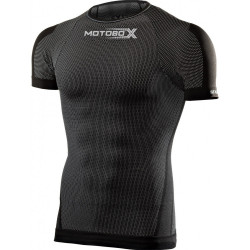 SIX2 - MAGLIA INTIMA 4 STAGIONI MANICHE CORTE TS1 MOTOBOX LIMITED - NERO