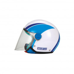 SPARCO - CASCO MOTO JET BAMBINO SP504 PANDA - BIANCO/BLU