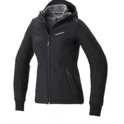 SPIDI - GIACCA MOTO DONNA URBAN HOODIE ARMOR LADY - NERO