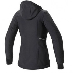 SPIDI - GIACCA MOTO DONNA URBAN HOODIE ARMOR LADY - NERO