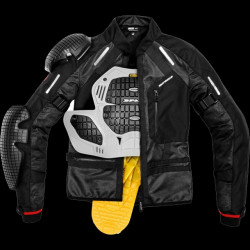 SPIDI - GIACCA MOTO ESTIVA TECH ARMOR NERO