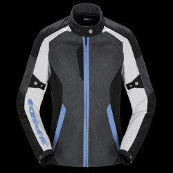 SPIDI - GIACCA MOTO ESTIVA TEK NET DONNA T313-302 NERO/GRIGIO/AZZURRO