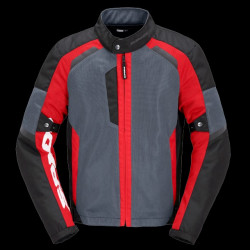 SPIDI - GIACCA MOTO ESTIVA TEK NET T312-014 GRIGIO/NERO/ROSSO