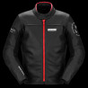 SPIDI - GIACCA MOTO IN PELLE GENESIS NERO/ROSSO