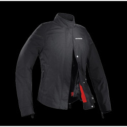 SPIDI - GIACCA MOTO IN TESSUTO DONNA ROGUE TEX NERO