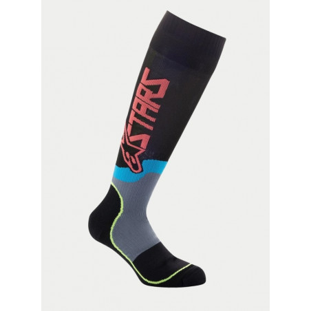 ALPINESTARS - CALZE TECNICHE MOTOCROSS BAMBINO YOUTH MX PLUS 2 - NERO/GIALLO FLUO