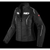 SPIDI - GIACCA MOTO IN TESSUTO DONNA TRONIK TEX NERO/BIANCO