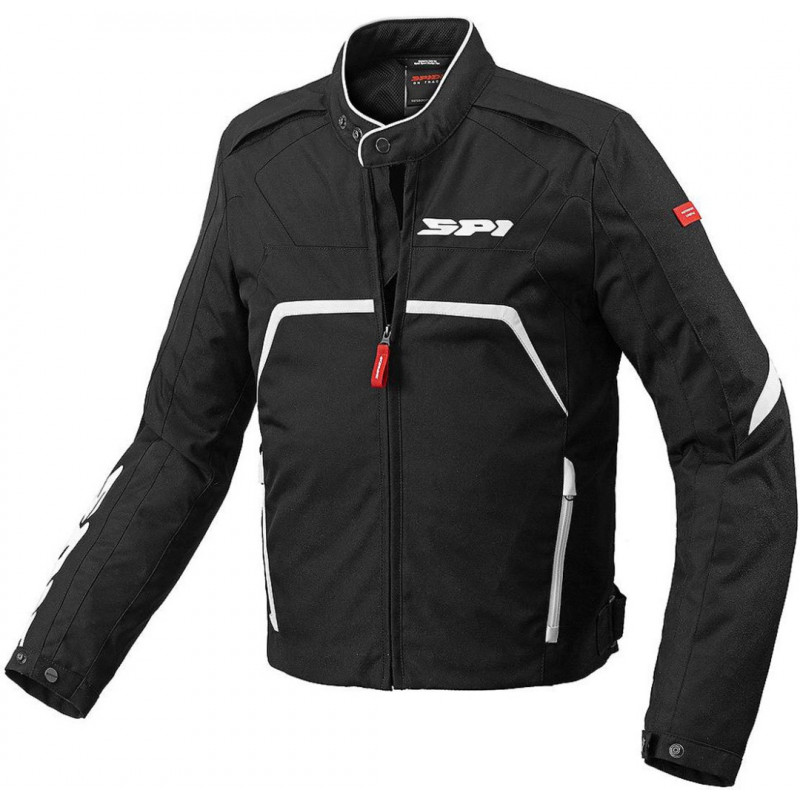 SPIDI - GIACCA MOTO IN TESSUTO ESTIVA EVORIDER TEX NERO/BIANCO