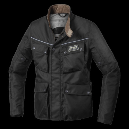 SPIDI - GIACCA MOTO IN TESSUTO VINTAGE ORIGINALS ENDURO NERO