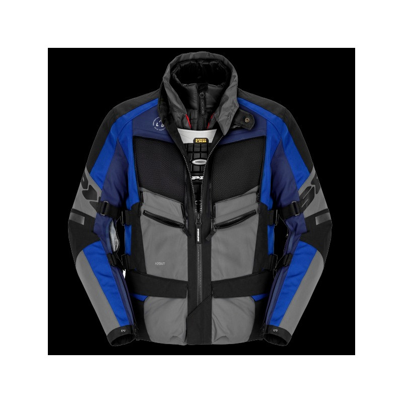 SPIDI - GIACCA MOTO TOURING 4 SEASON EVO BLU/NERO/GRIGIO SPIDI - GIACCA MOTO TOURING 4 SEASON EVO BLU/NERO/GRIGIO
