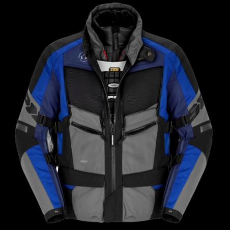 SPIDI - GIACCA MOTO TOURING 4 SEASON EVO BLU/NERO/GRIGIO