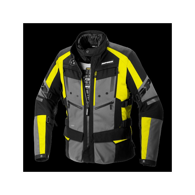 SPIDI - GIACCA MOTO TOURING 4 SEASON EVO GIALLO FLUO/NERO/GRIGIO SPIDI - GIACCA MOTO TOURING 4 SEASON EVO GIALLO FLUO/NERO/GRIGIO