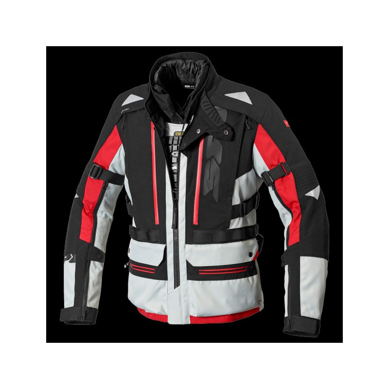 SPIDI - GIACCA MOTO TOURING ALLROAD GRIGIO/ROSSO SPIDI - GIACCA MOTO TOURING ALLROAD GRIGIO/ROSSO