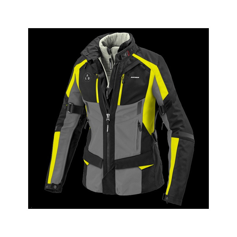 SPIDI - GIACCA MOTO TOURING DONNA 4 SEASON EVO GIALLO FLUO/NERO/GRIGIO SPIDI - GIACCA MOTO TOURING DONNA 4 SEASON EVO GIALLO FLUO/NERO/GRIGIO