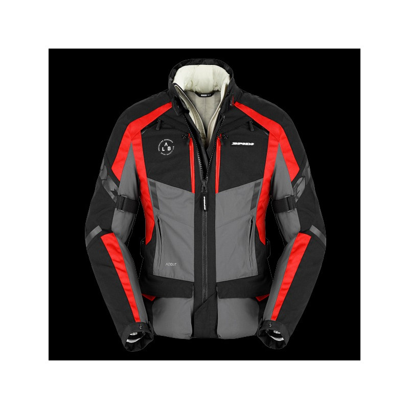 SPIDI - GIACCA MOTO TOURING DONNA 4 SEASON EVO ROSSO/GRIGIO/NERO SPIDI - GIACCA MOTO TOURING DONNA 4 SEASON EVO ROSSO/GRIGIO/NERO